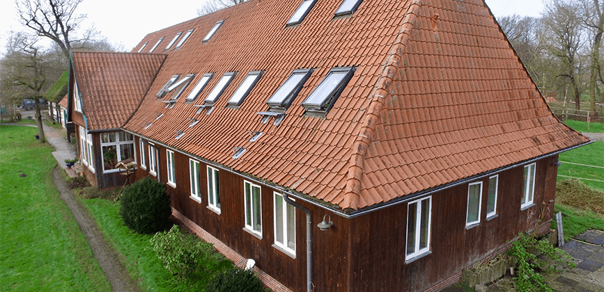 Aussenansicht der Eingliederungshilfe Bardenfleth der Paritaetischen Suchthilfe Niedersachsen