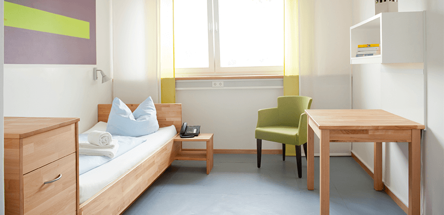 Einzelzimmer in der Klinik am Kronsberg