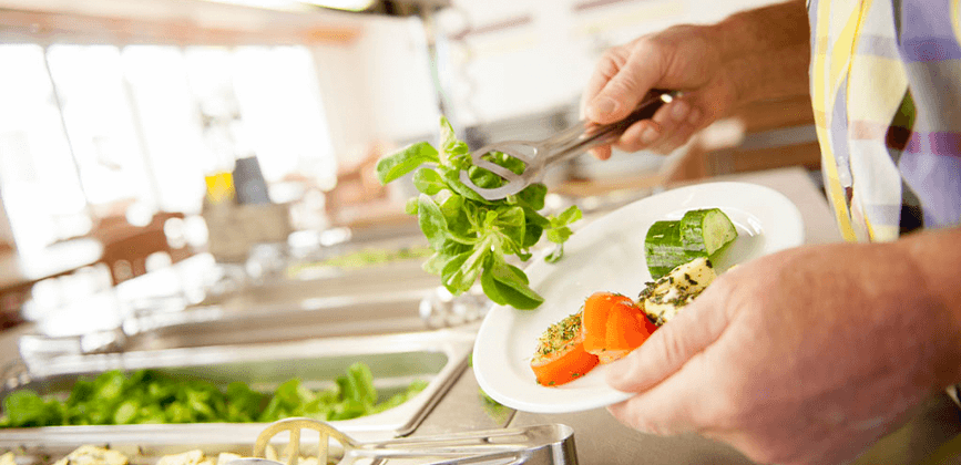 Gesundes Buffet in der Klinik am Kronsberg