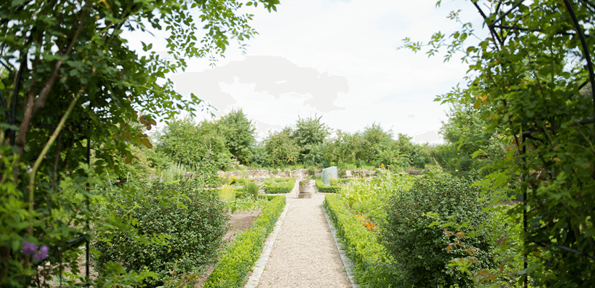 Sehr gepflegter Garten der Klinik am Kronsberg