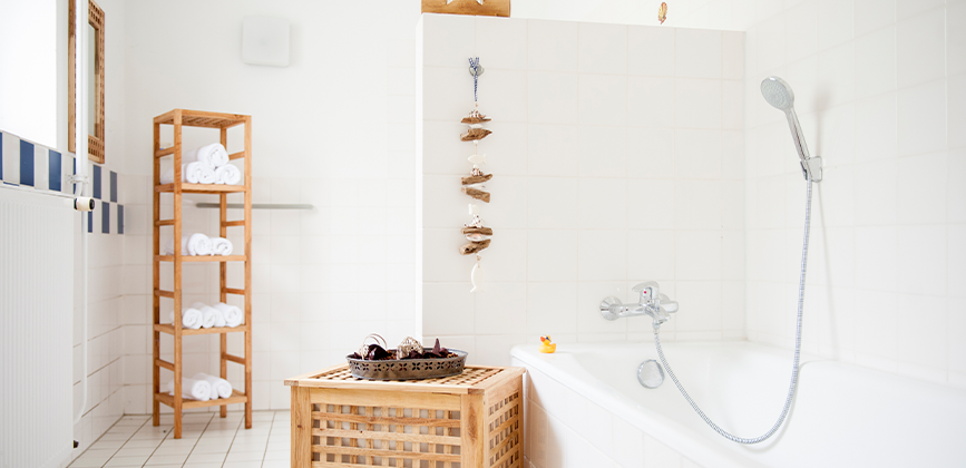 Badezimmer im Schloss Delligsen