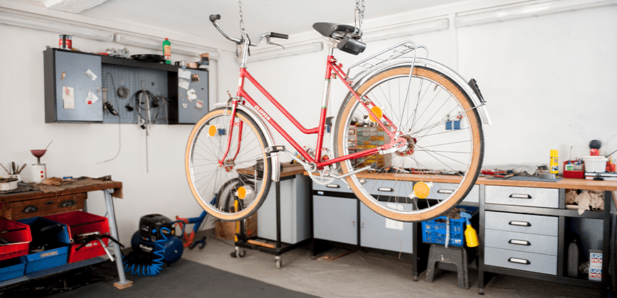 Fahrradwerkstatt im Schloss Gestrof