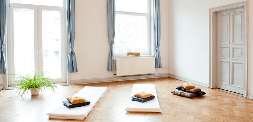 Tagesklinik-Hannover-yoga Raum fuer Bewegungstherapie in der Tagesklinik Hannover