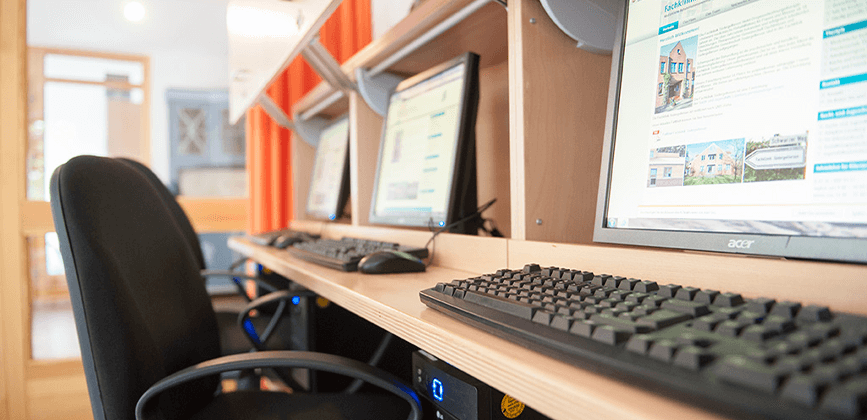 Computer in der Fachklinik Suedergellersen