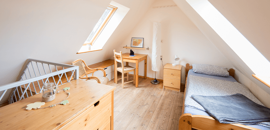 Zimmer im Haus Kayhauserfeld der Paritaetischen Suchthilfe Niedersachsen