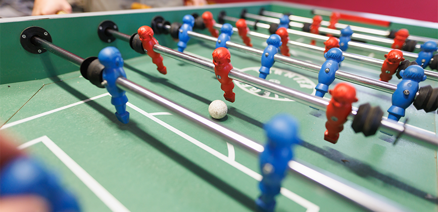 Freizeit-Wohngruppe-Nordhafen Tischfussball in der Wohngruppe Nordhafen Hannover