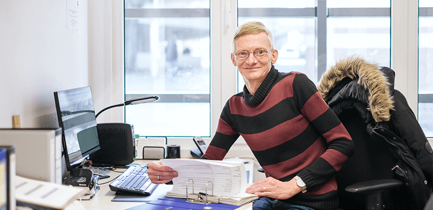 Mitarbeiter der Radstation Hannover