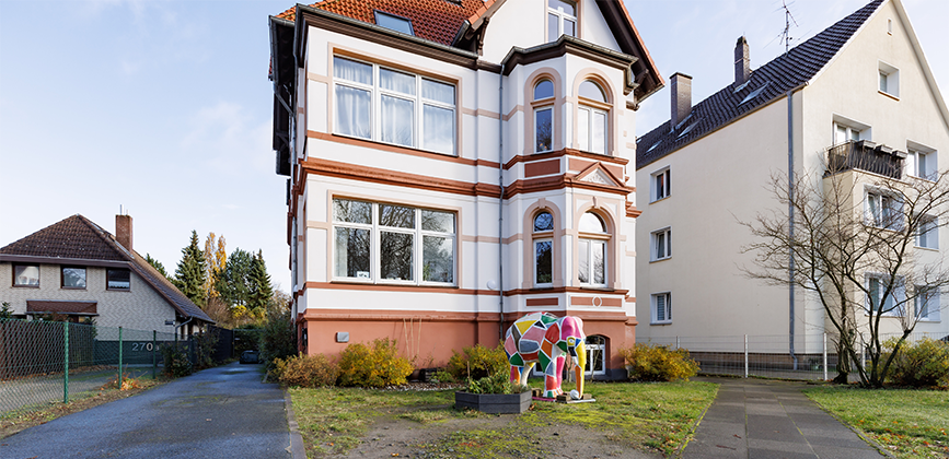 Wohngruppe-Suchthilfe-Nordhafen-Hannover Gebaeude der Wohngruppe Nordhafen Hannover