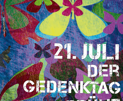 Offizielles Motiv Internationaler Gedenktag für verstorbene Drogengebrauchende