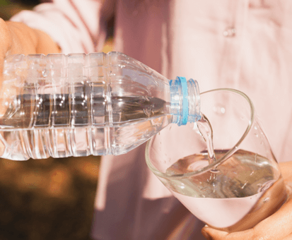 Projekt Sommerhilfe - Wasserausgabe