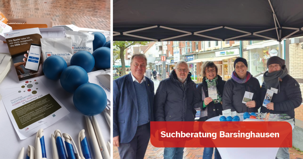 Infostand in Barsinghausen -Aktionstag Suchtberatung