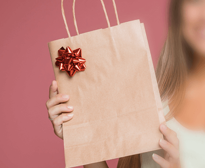Geschenktüte zum Weltfrauentag vom stellwerk Hannover