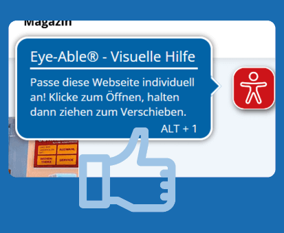 Screenshot zur Digitalen Barrierefreiheit