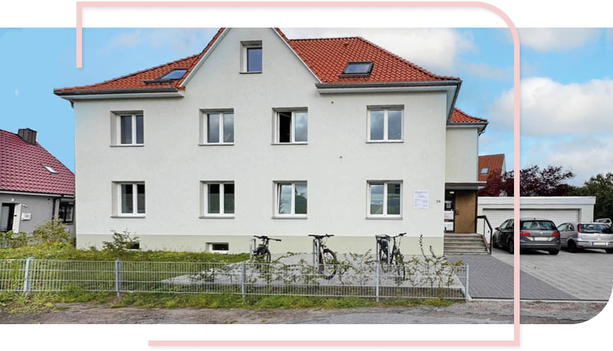 Gebäudeansicht von der Drobs Rose Oldenburg