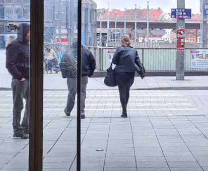 Situation auf den bahnhofsnahen Plätzen in Hannover